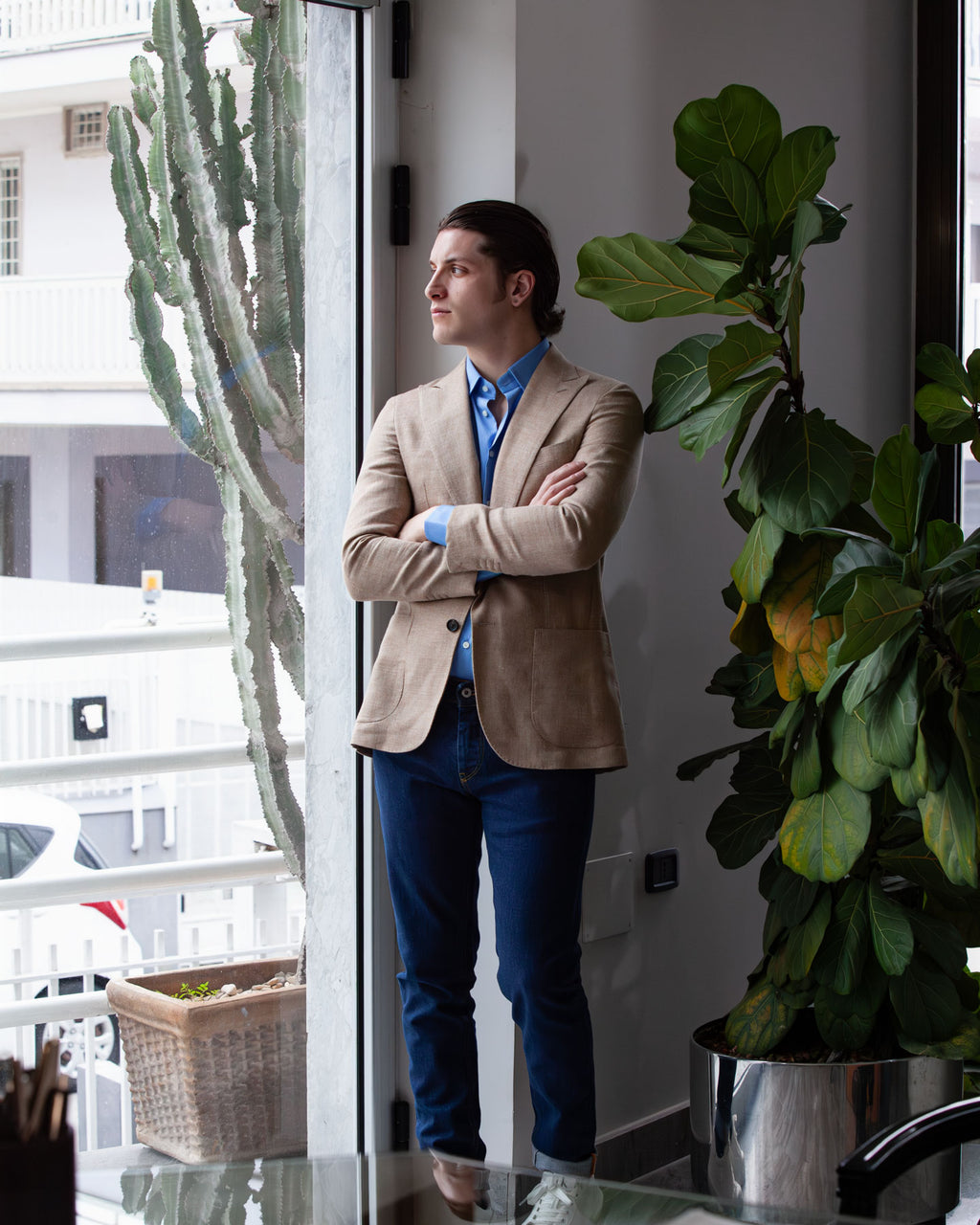 Giacca Lino & Lana Vergine – Sfoderata, Lancia e Look Casual Chic