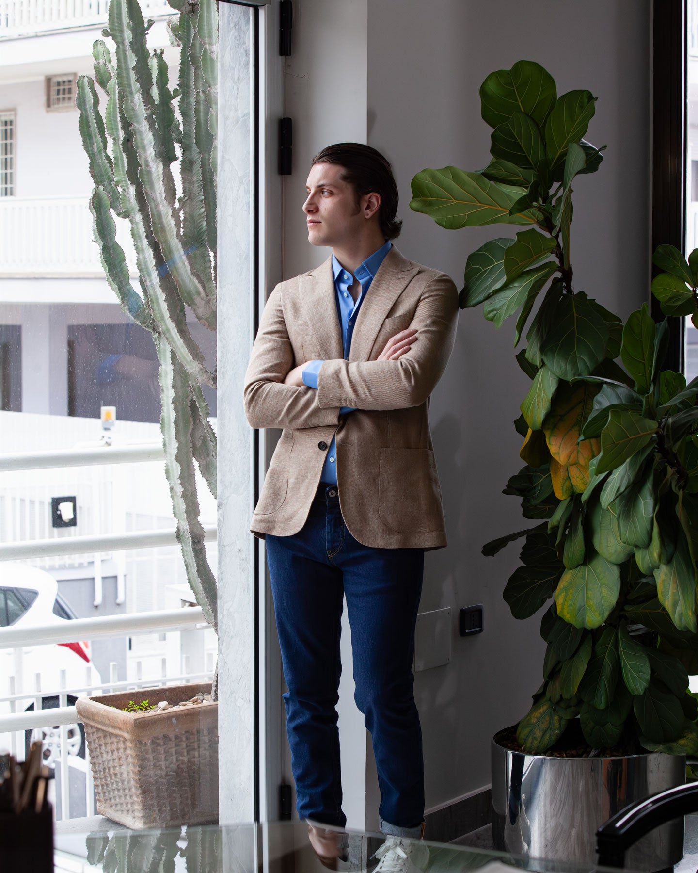 Giacca Lino & Lana Vergine – Sfoderata, Lancia e Look Casual Chic