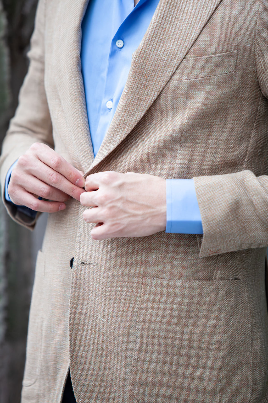 Giacca Lino & Lana Vergine – Sfoderata, Lancia e Look Casual Chic